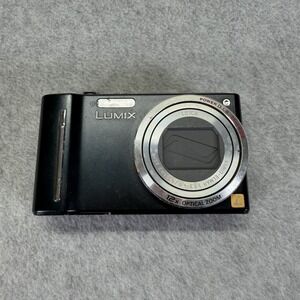 Panasonic Lumix DMC-TZ8 Digital Camera Black For Parts Untested